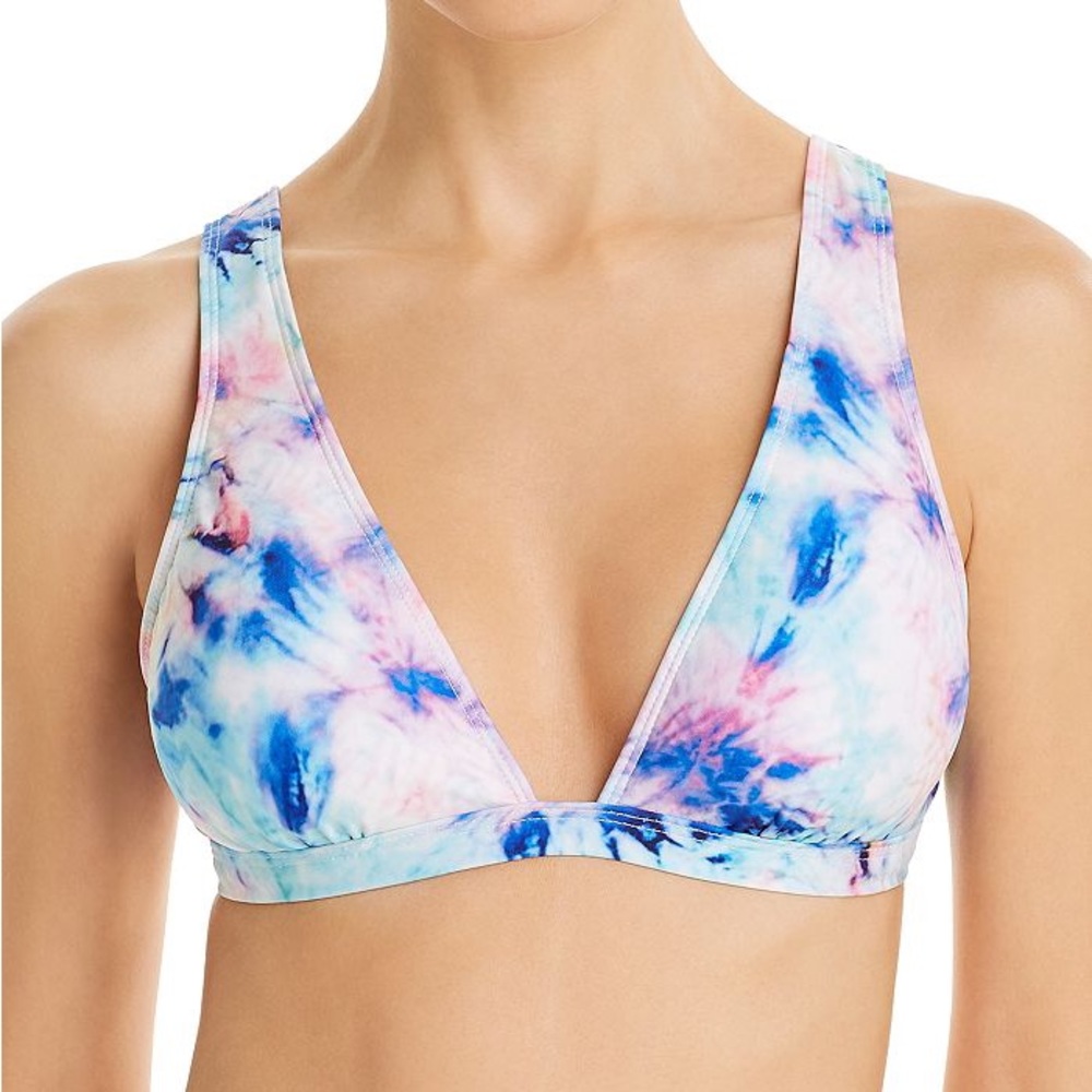 Splendid the brighter side tie dye bikini top